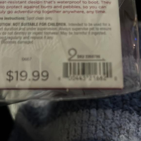 Brand new extra small dog booties in pink for your fashion easter pooch 🐶 - Picture 4 of 4